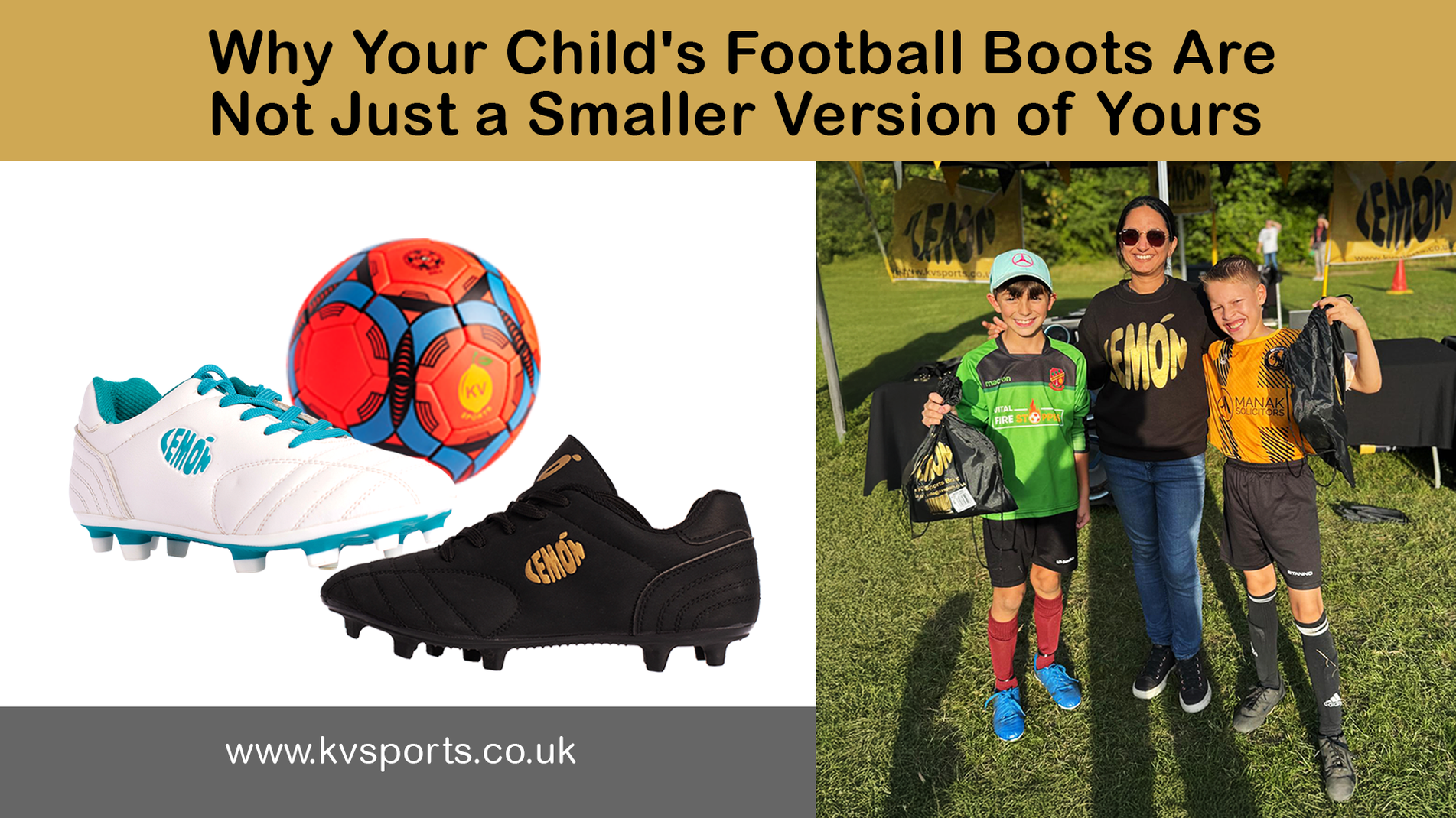 Why Your Child's Football Boots Are Not Just a Smaller Version of Yours